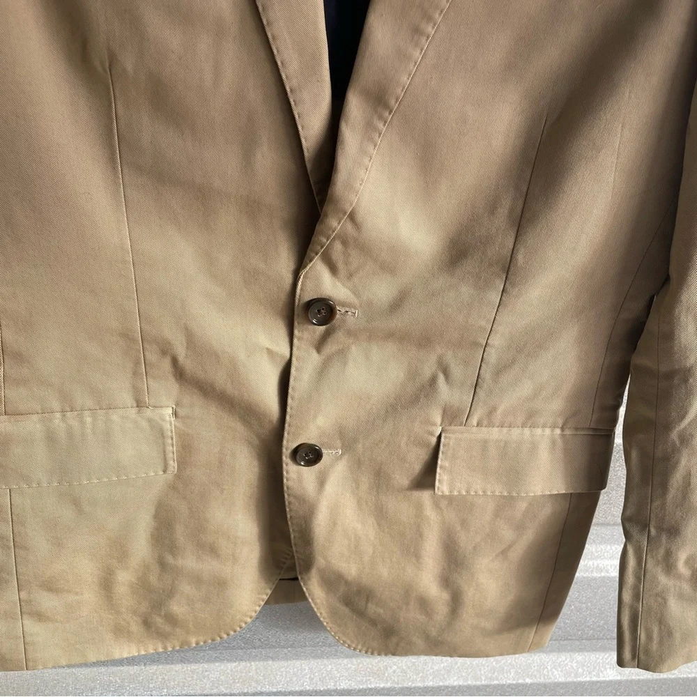J. Crew Ludlow Slim-fit suit jacket in Italian chino in light khaki